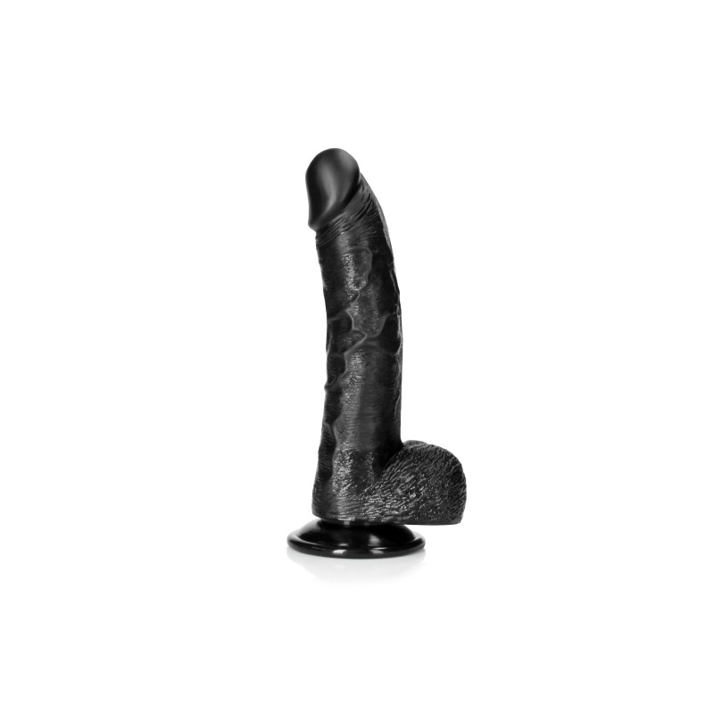 Silikonowe żylaste dildo z przyssawką 23 cm